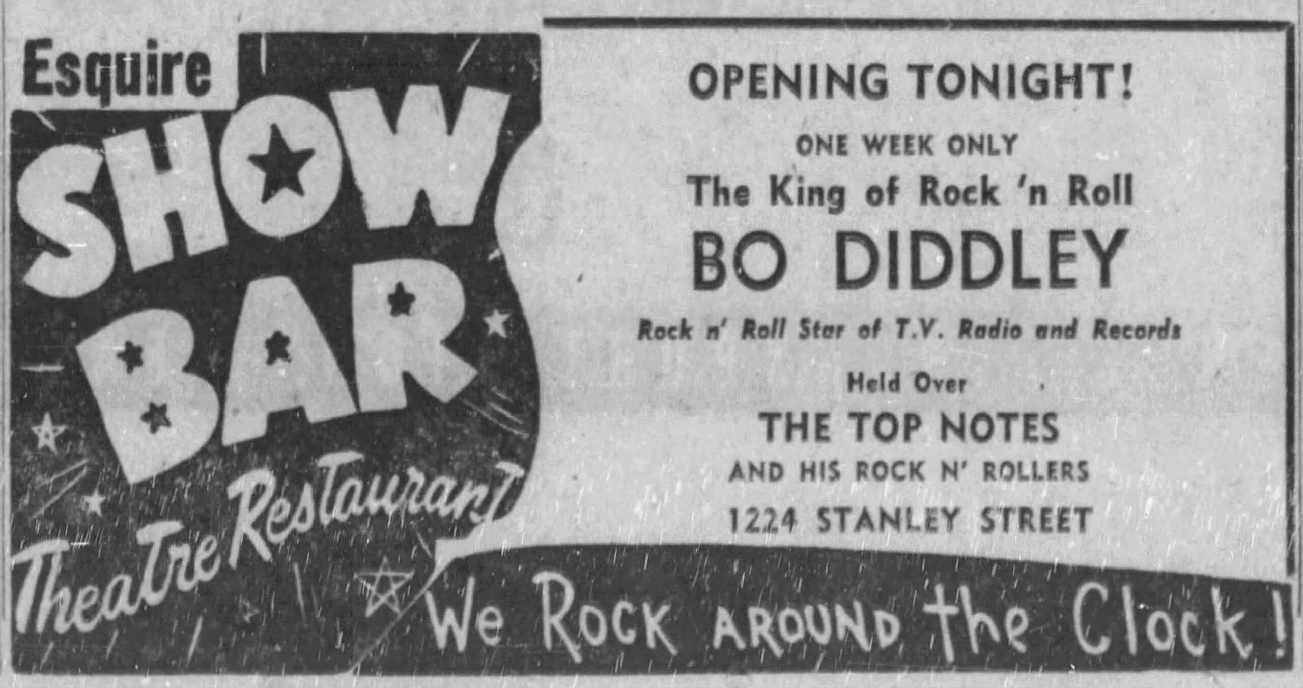 Advertisement — Bo Diddley