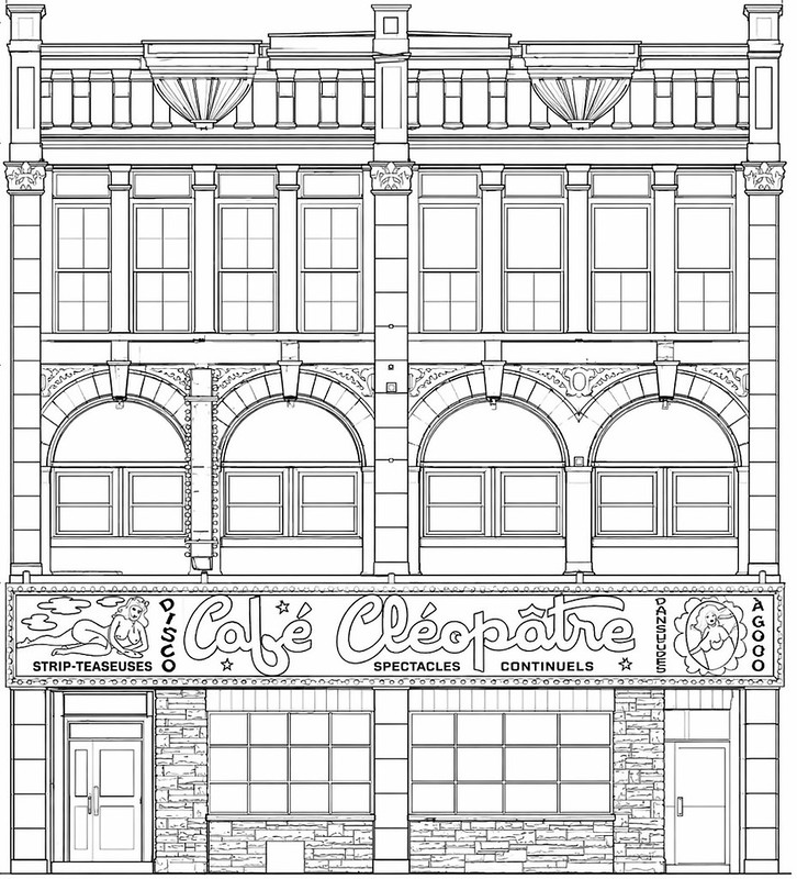 Reproduction immeuble — Café Cléopâtre