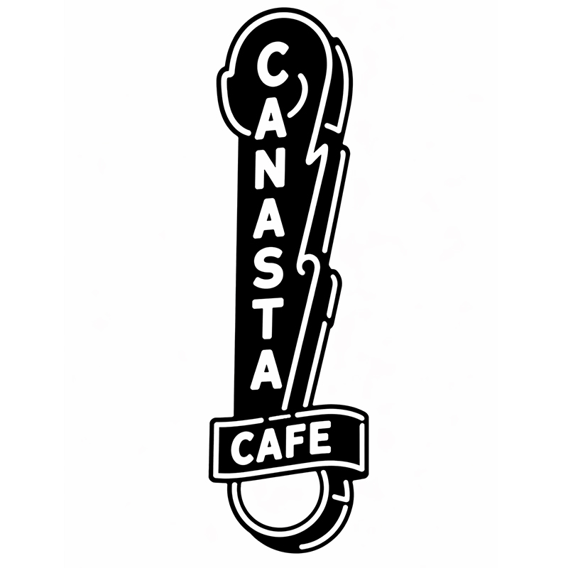 Façade du Café Canasta, 1230 boulevard Saint-Laurent, Montréal