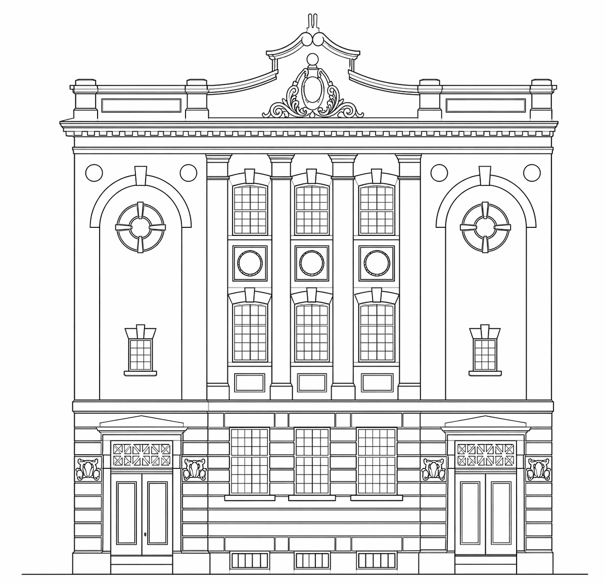 Reproduction immeuble — Bellevue Casino