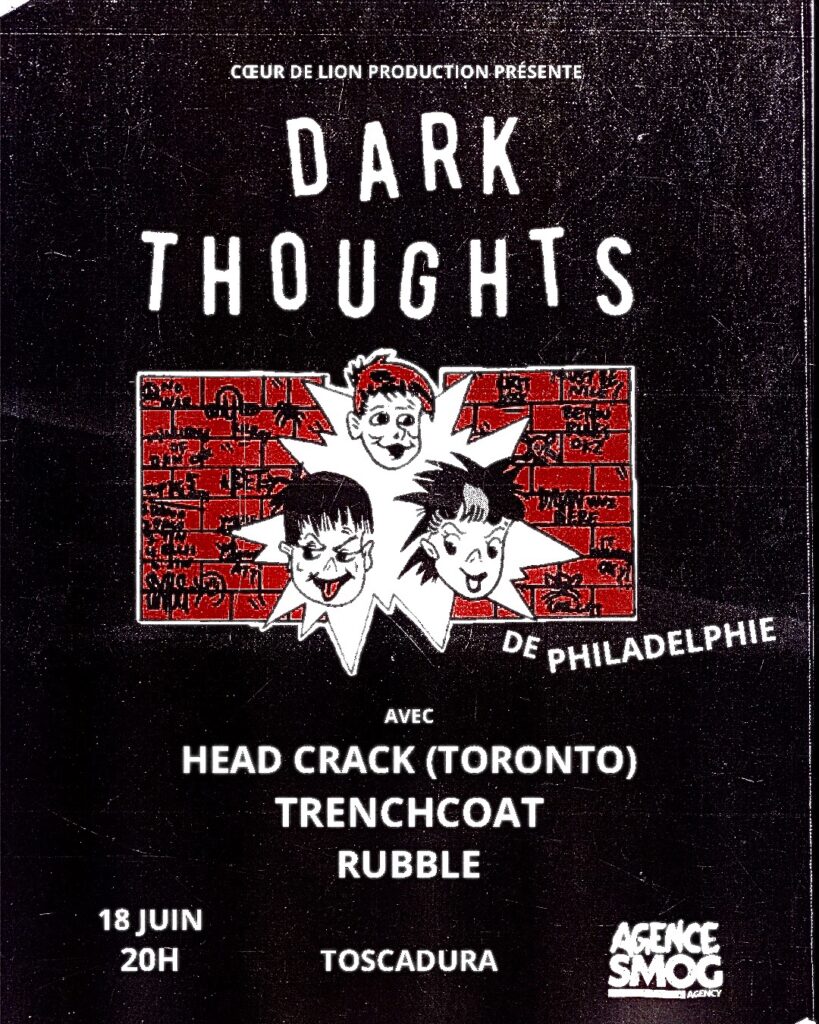 DARK THOUGHTS HEAD CRACK TRENCHCOAT RUBBLE