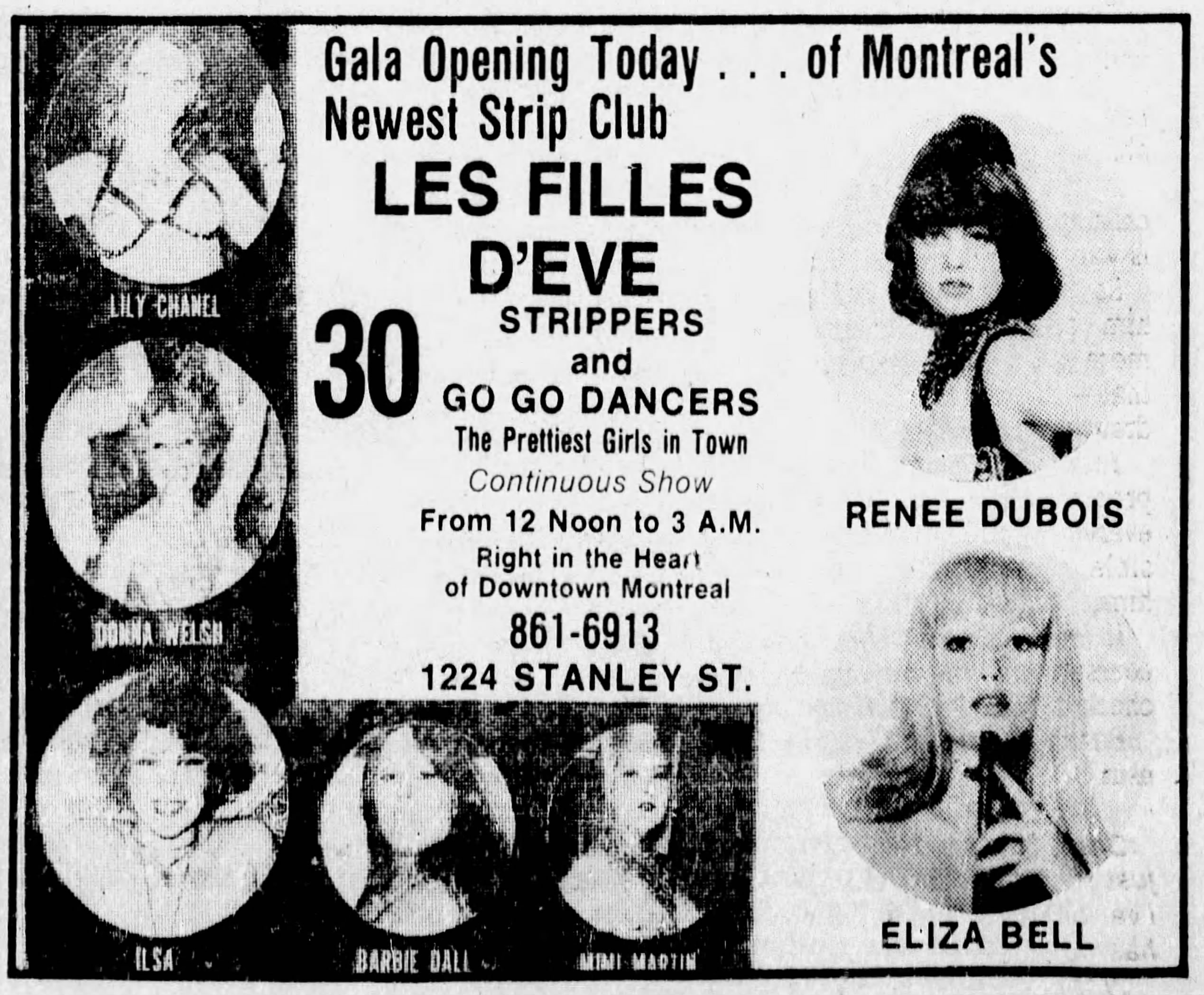 Advertisement — Filles d'Ève