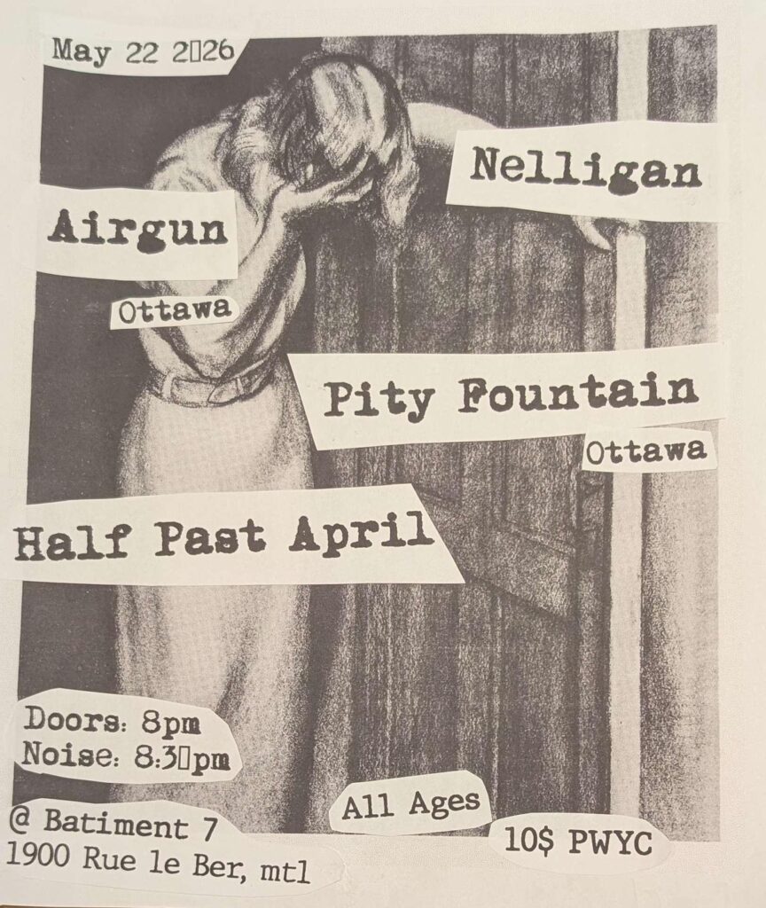 NELLIGAN AIRGUN PITY FOUNTAIN HALF PAST APRIL