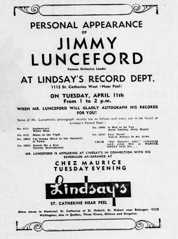 Annonce — Jimmy Lunceford