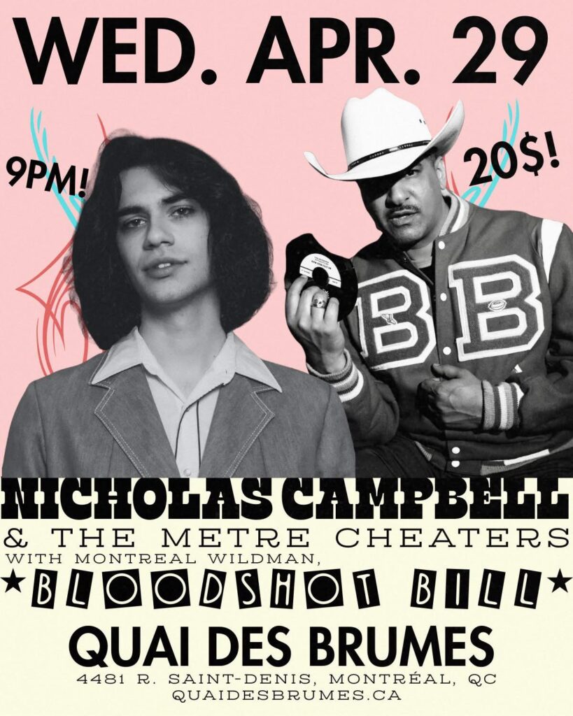 NICHOLAS CAMPBELL & THE METRE CHEATERS BLOODSHOT BILL