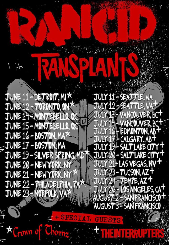 RANCID TRANSPLANTS CROWN OF THORNZ THE INTERRUPTERS