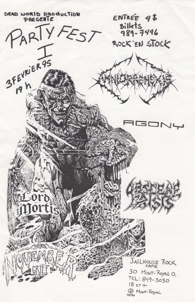 AMNIORREHEXIS AGONY LORD MORTIS OBSCENE CRISIS NOVEMBER GRIEF