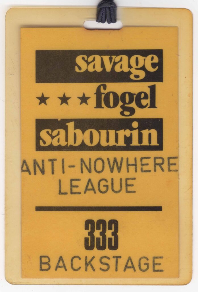ANTI-NOWHERE LEAGUE