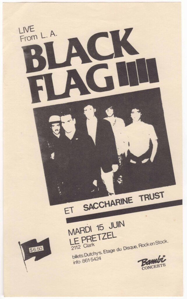 BLACK FLAG SACCHARINE TRUST