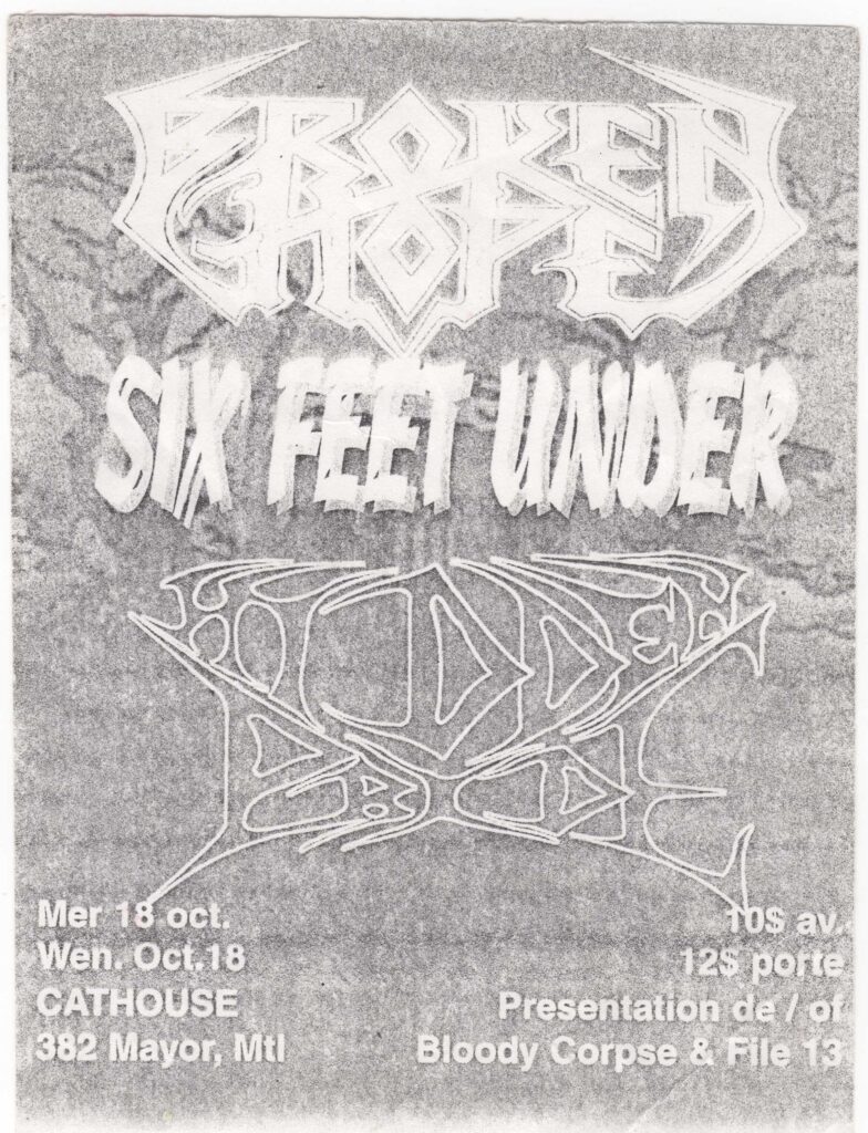BROKEN HOPE SIX FEET UNDER HIDDEN PRIDE