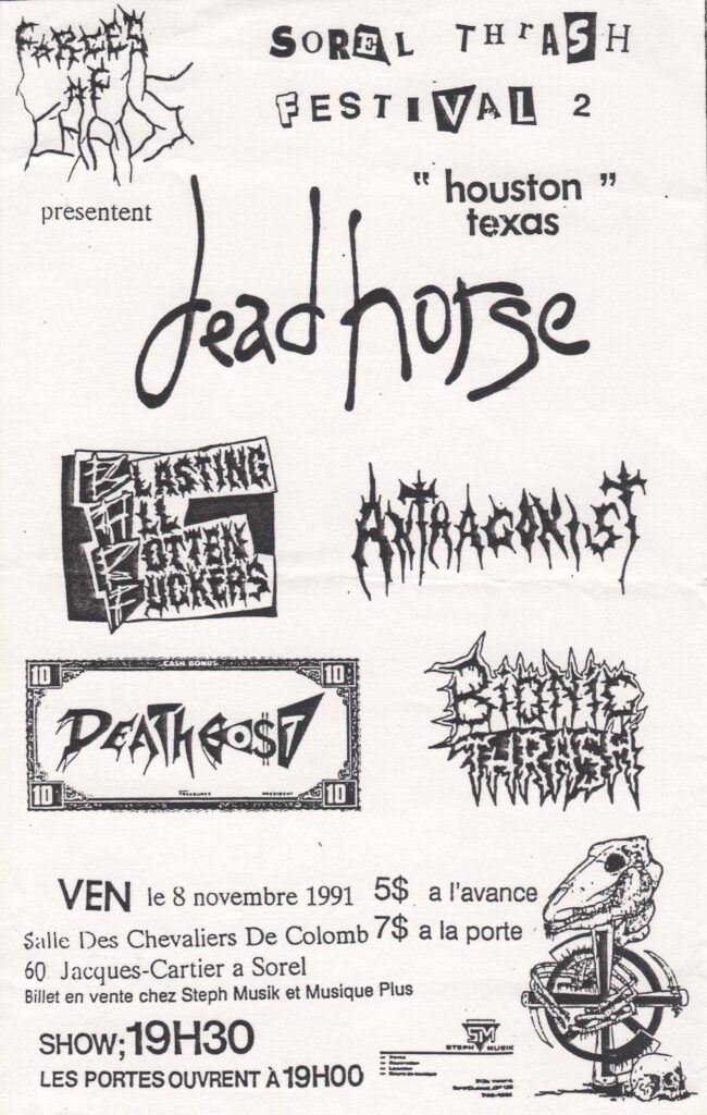 DEADHORSE BARF ANTHAGONIST DEATHCOST BIONIC THRASH