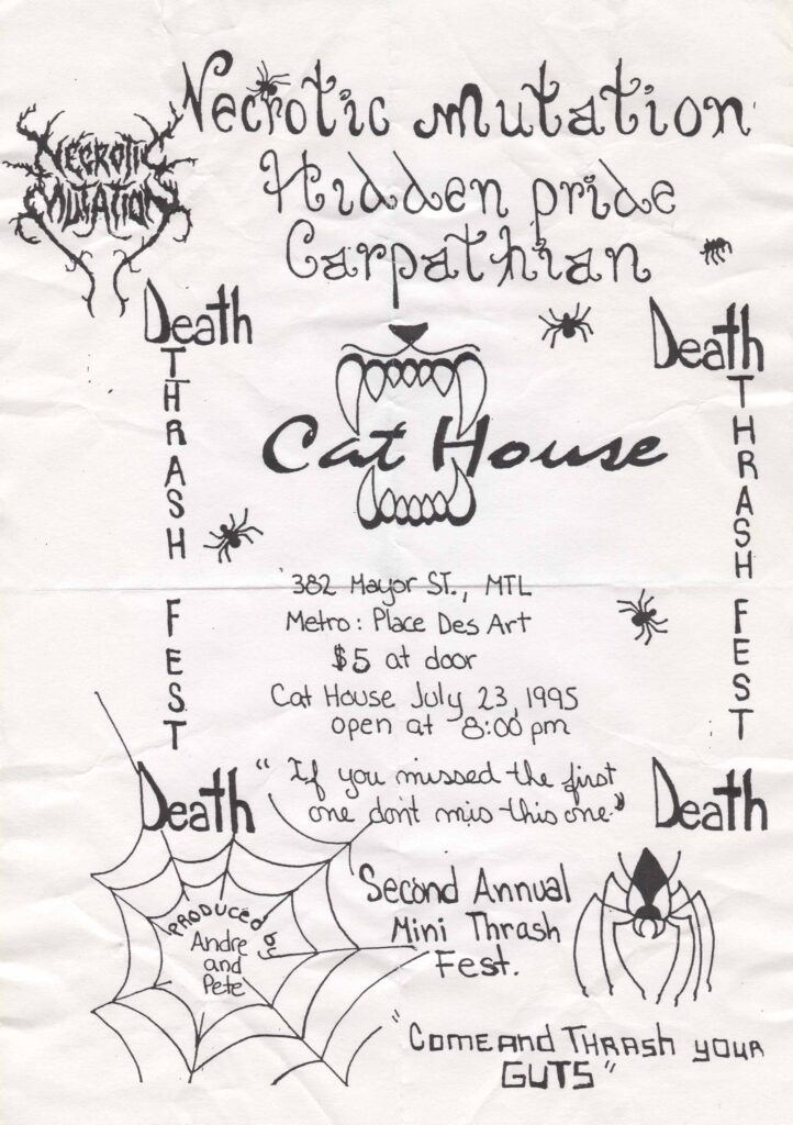 DEATH THRASH FEST NECROTIC MUTATION HIDDEN PRIDE CARPATHIAN