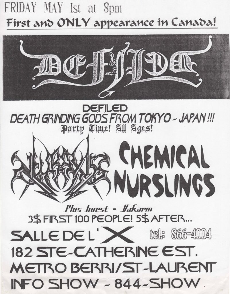 DEFILED NEURAXIS CHEMICAL NURSLINGS