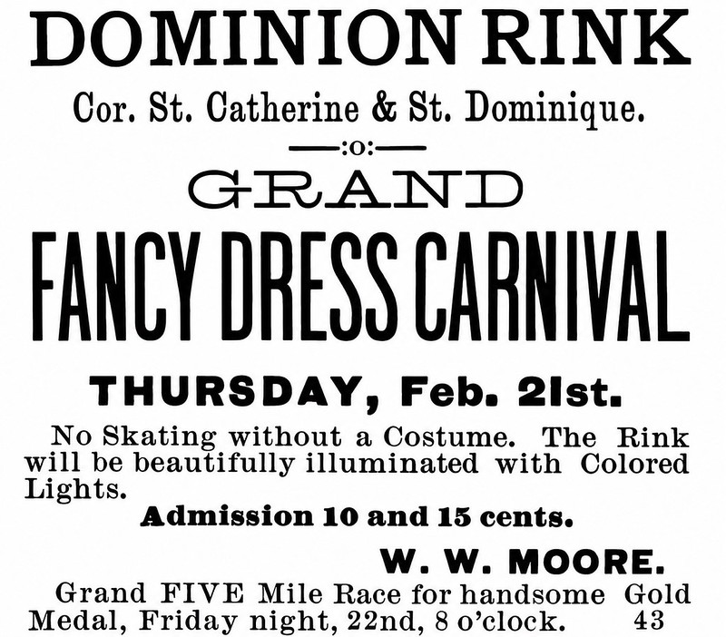 Annonce — Dominion Rink