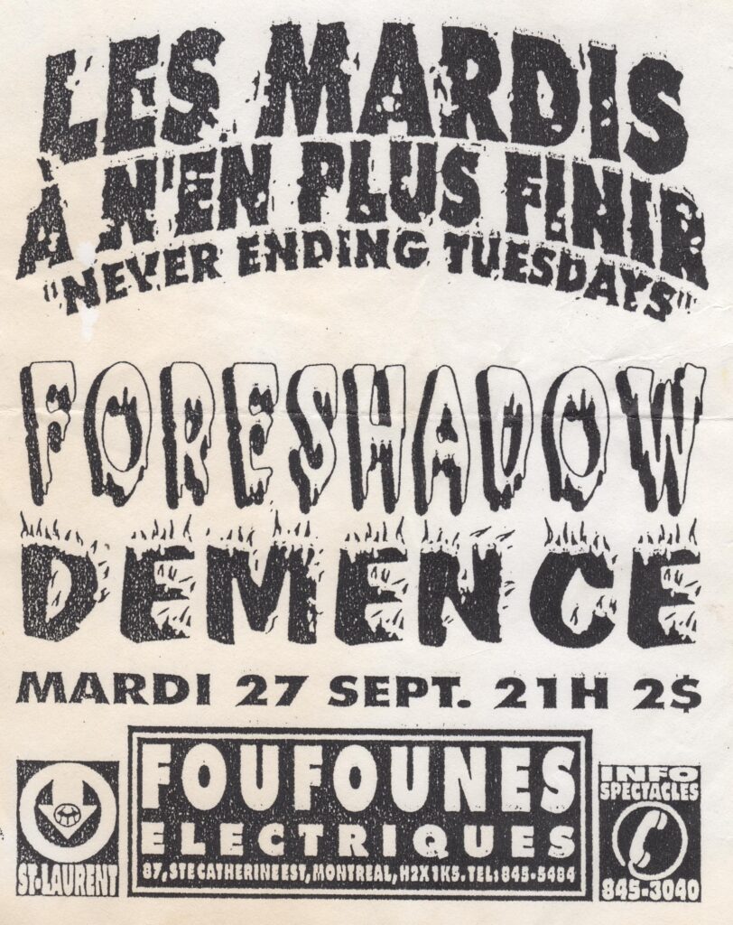 FORESHADOW DEMENCE