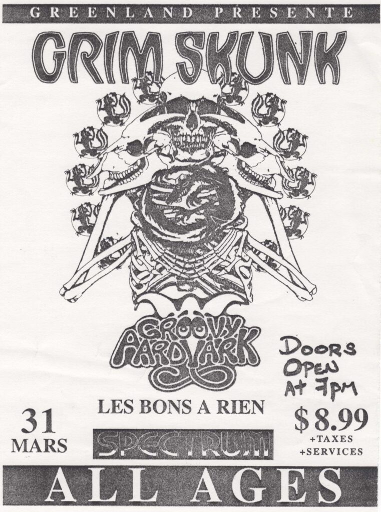 GRIM SKUNK GROOVY AARDVARK LES BONS À RIEN