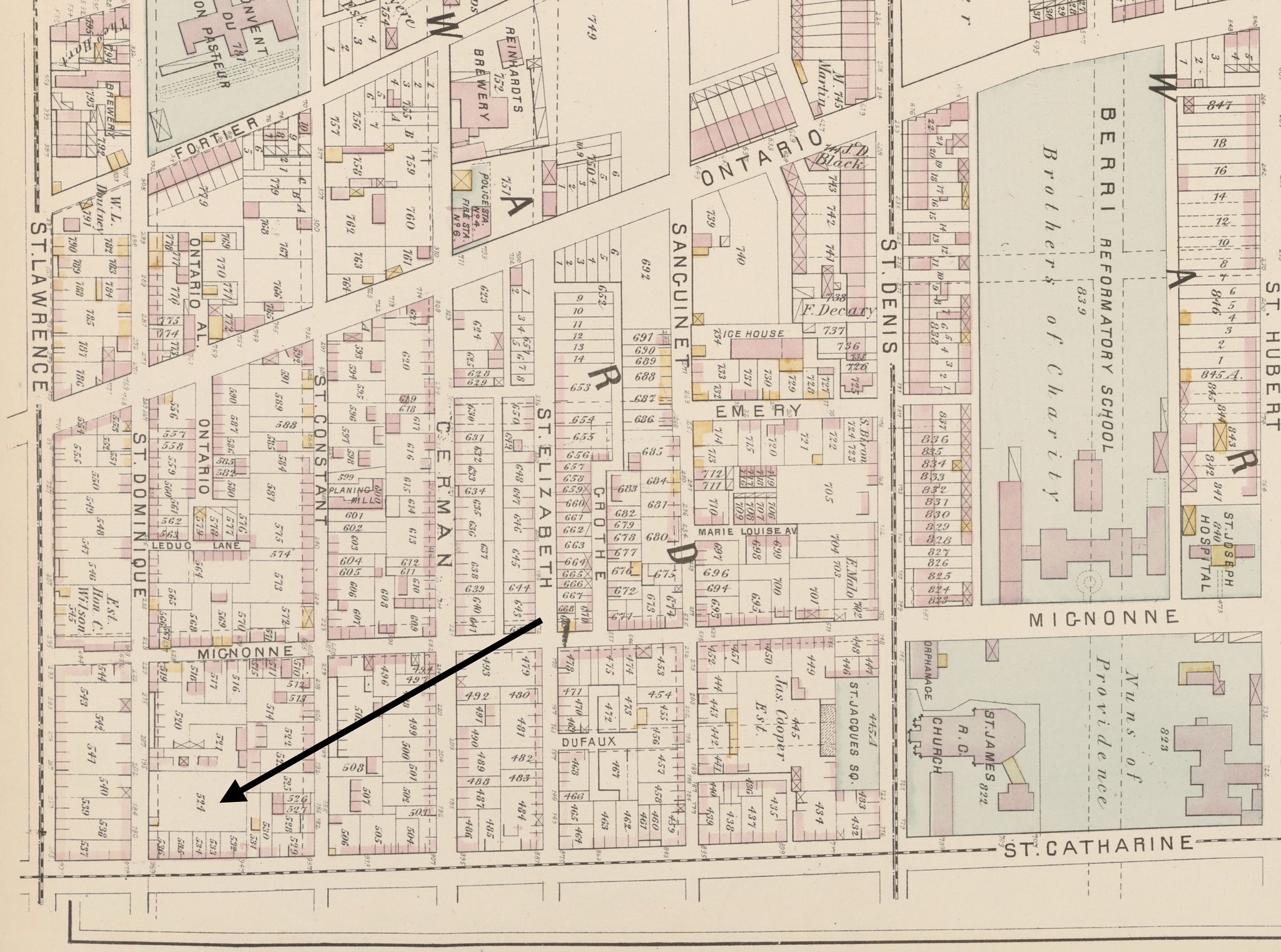Carte — Marquis de Lorne Lot 524