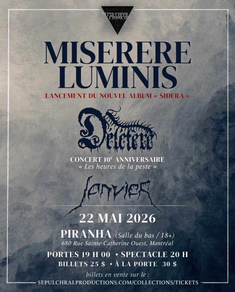 MISERERE LUMINIS DÉLÉTÈRE JANVIER