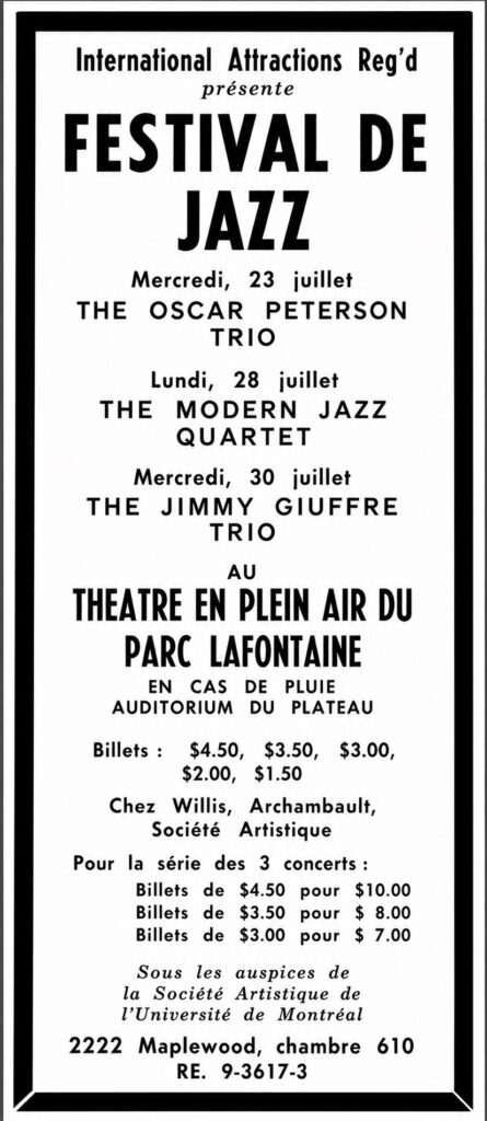 OSCAR PETERSON MODERN JAZZ QUARTET JIMMY GIUFFRE