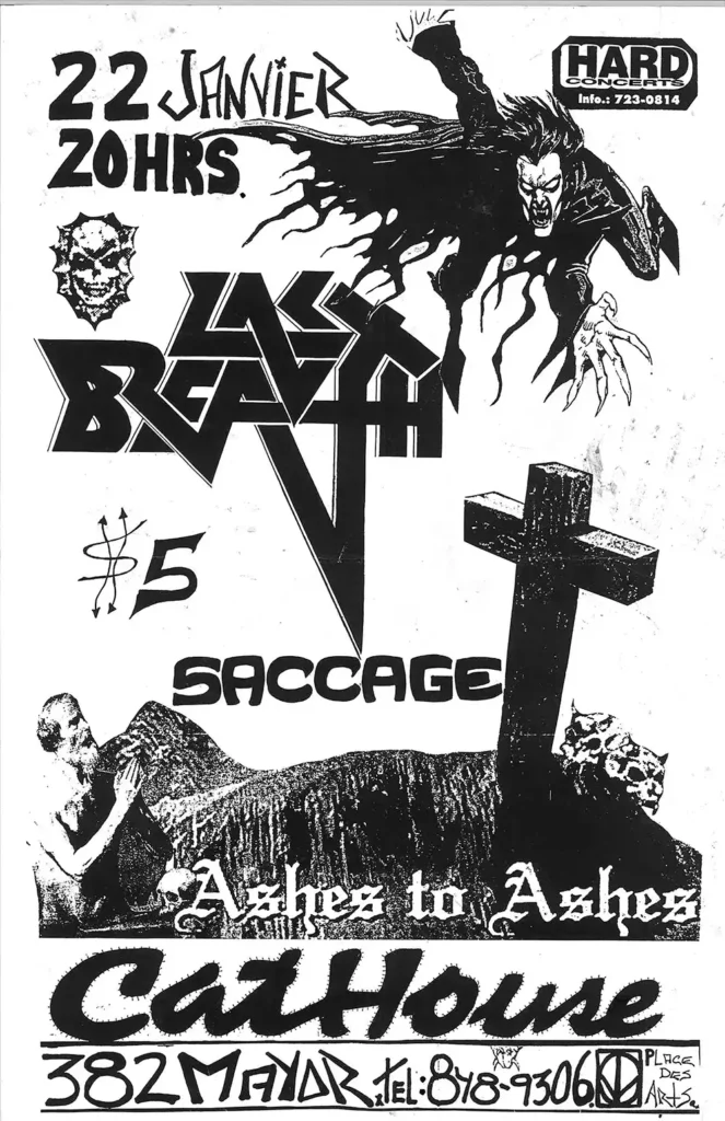 LAST BREATH SACCAGE ASHES TO ASHES