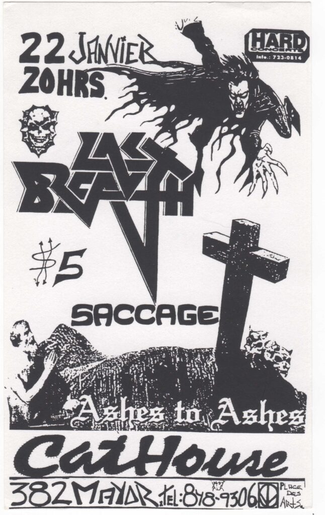 LAST BREATH SACCAGE ASHES TO ASHES