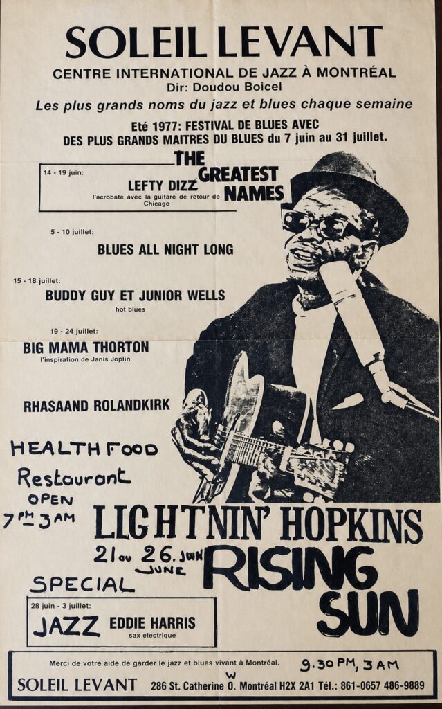 LIGHTNIN HOPKINS LEFTY DIZZ BUDDY GUY JUNIOR WELLS BIG MAMA THORNTON RAHSAAN ROLAND KIRK