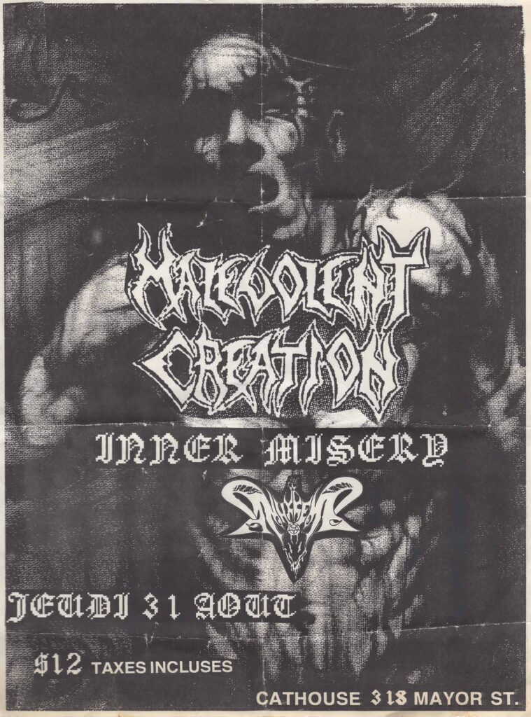 MALEVOLENT CREATION INNER MISERY ANHKREHG