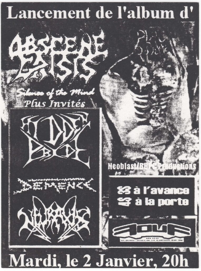 OBSCENE CRISIS HIDDEN PRIDE DEMENCE NEURAXIS