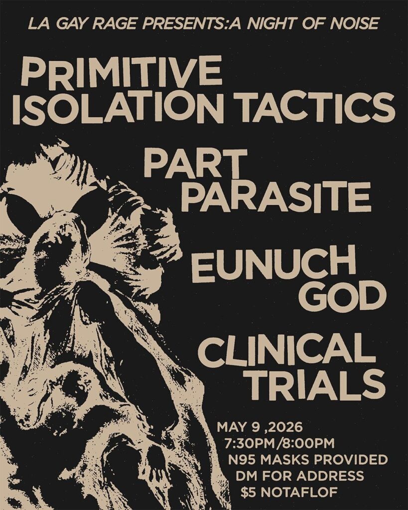 PRIMITIVE ISOLATION TACTICS PART PARASITE EUNUCH GOD CLINICAL TRIALS