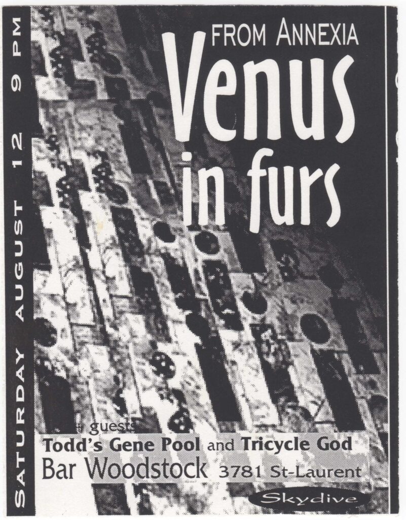 VENUS IN FURS TODD&rsquo;S GENE POOL TRICYCLE GOD