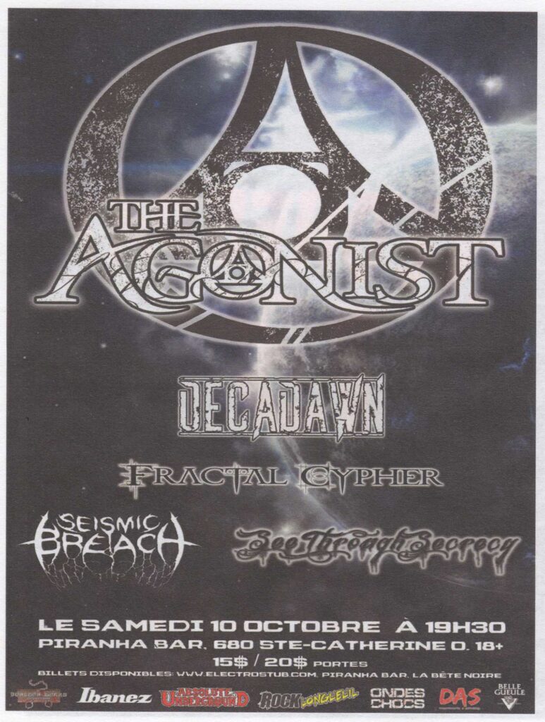 THE AGONIST DECADAWN FRACTAL CYPHER SEISMIC BREACH SEE THROUGH SECRECY
