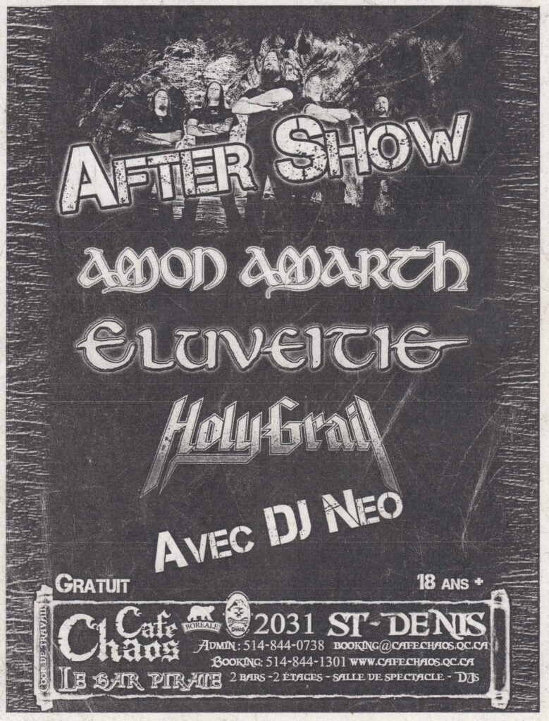 AMON AMARTH ELUVEITIE HOLY GRAIL DJ NEO
