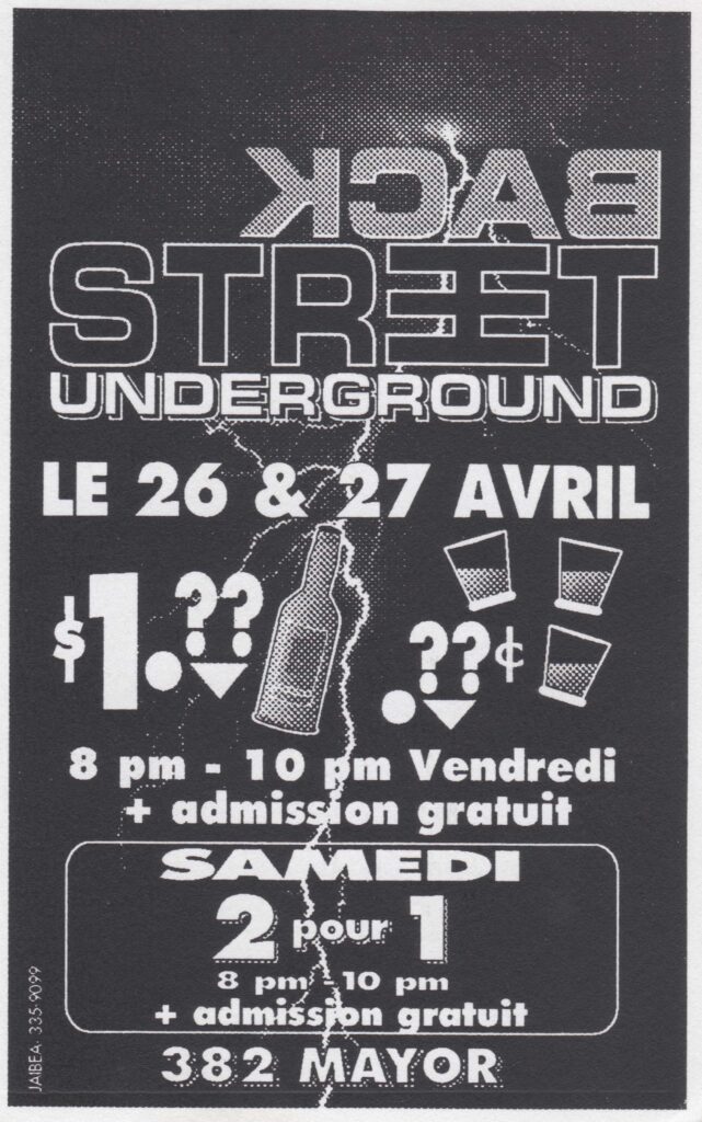 BACKSTREET UNDERGROUND 2 POUR 1