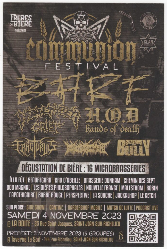 BARF  NOVEMBER GRIEF  H.O.D. HANDS OF DEATH  FRACTURUS  DECREPIT CORPSE  BECOMING THE BULLY