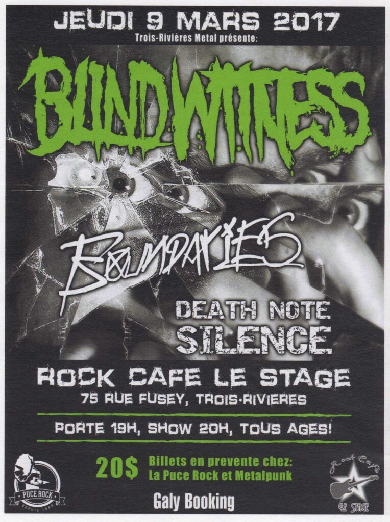 BLIND WITNESS BOUNDARIES DEATH NOTE SILENCE