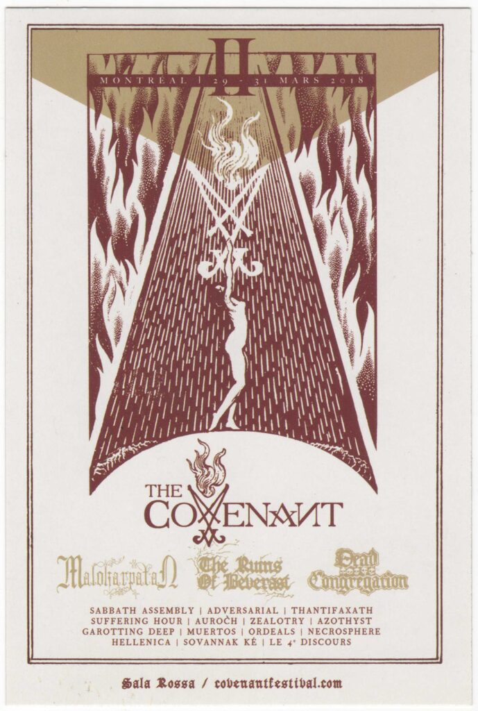 MALOKARPATAN  THE RUINS OF BEVERAST  DEAD CONGREGATION  SABBATH ASSEMBLY  ADVERSARIAL  THANTIFAXATH  SUFFERING HOUR  AUROCH  ZEALOTRY  AZOTHYST  GAROTTING DEEP  MUERTOS  ORDEALS  NECROSPHERE  HELLENICA