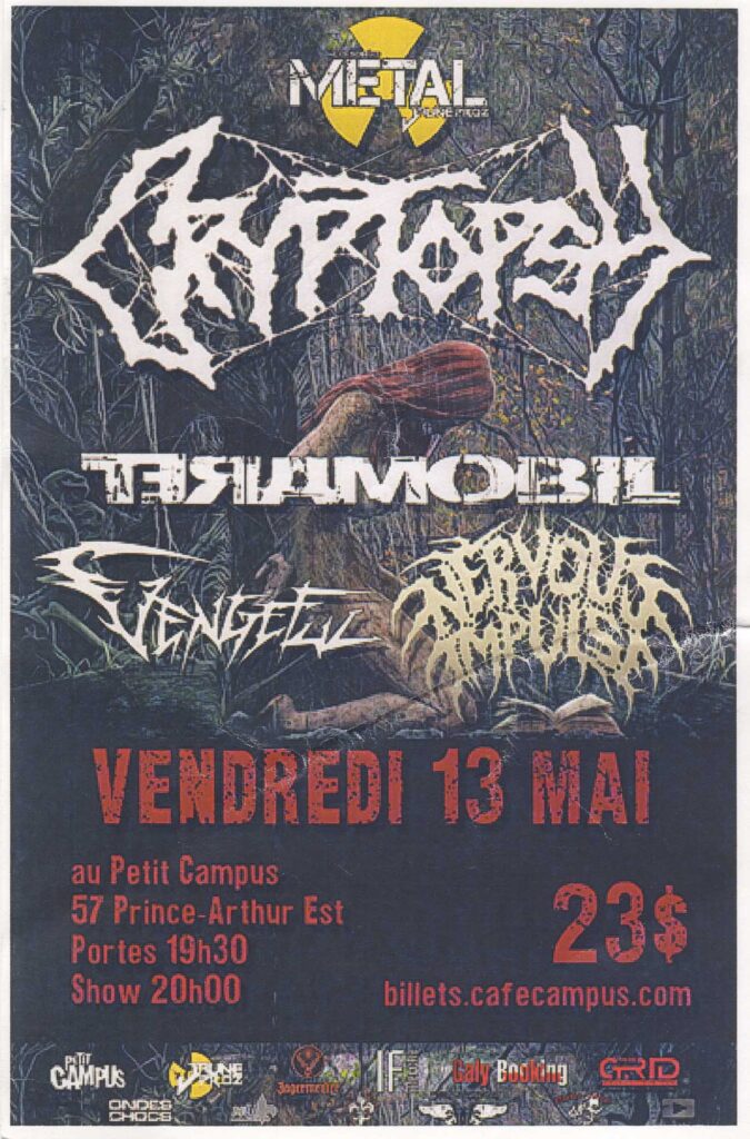 CRYPTOPSY TERAMOBIL VENGEFUL NERVOUS IMPULSE