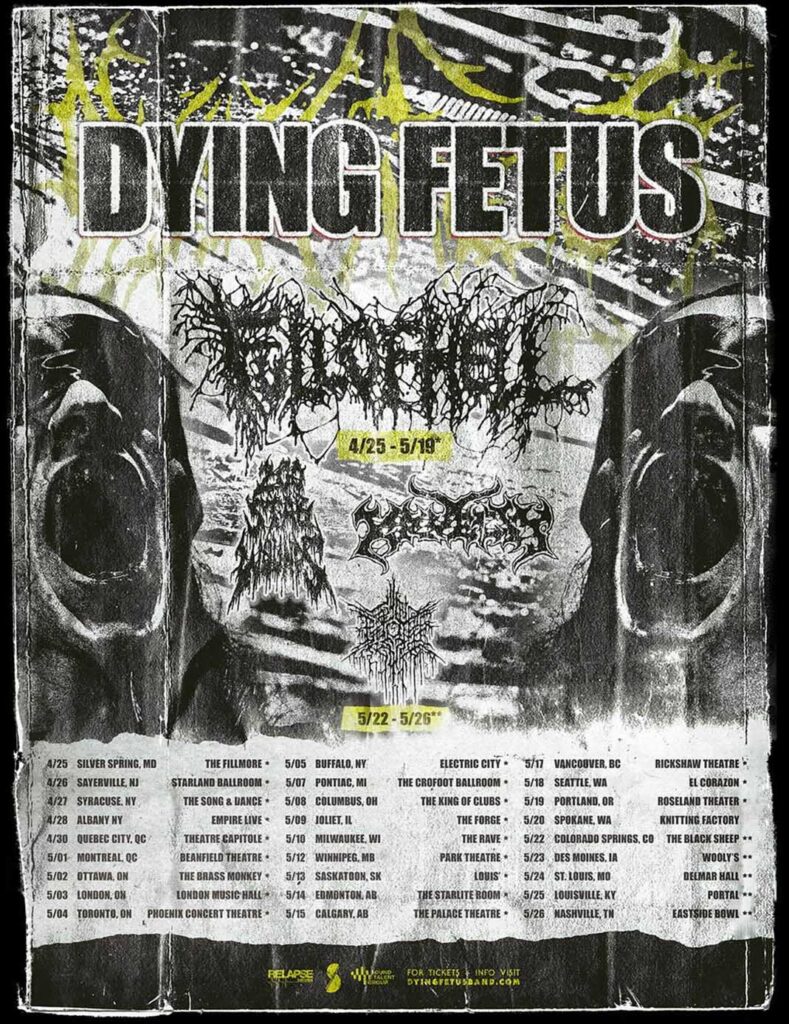 DYING FETUS FULL OF HELL 200 STAB WOUNDS KRUELTY