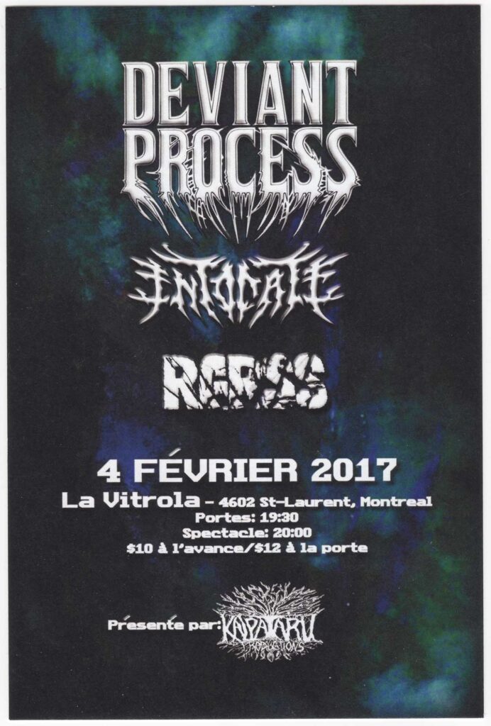 DEVIANT PROCESS ENTOCATE RGRSS