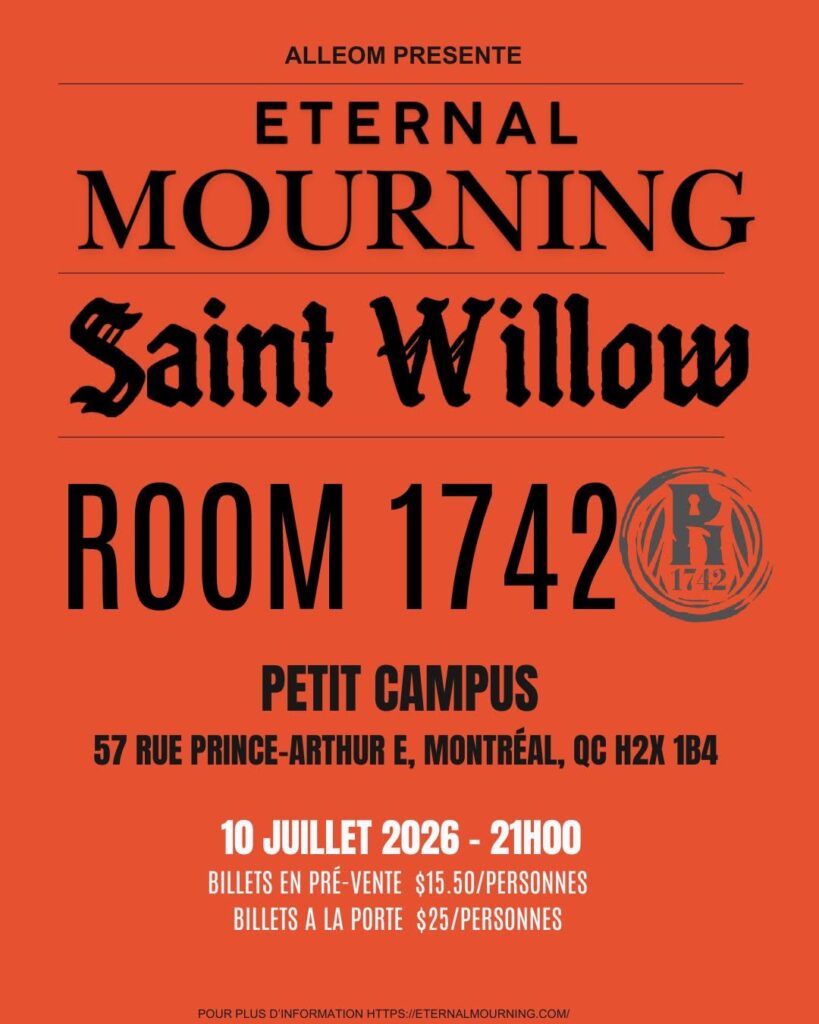 ETERNAL MOURNING SAINT WILLOW ROOM 1742