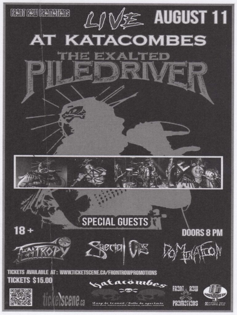 THE EXALTED PILEDRIVER ENTROPY SPECIAL OPS DOMINATION