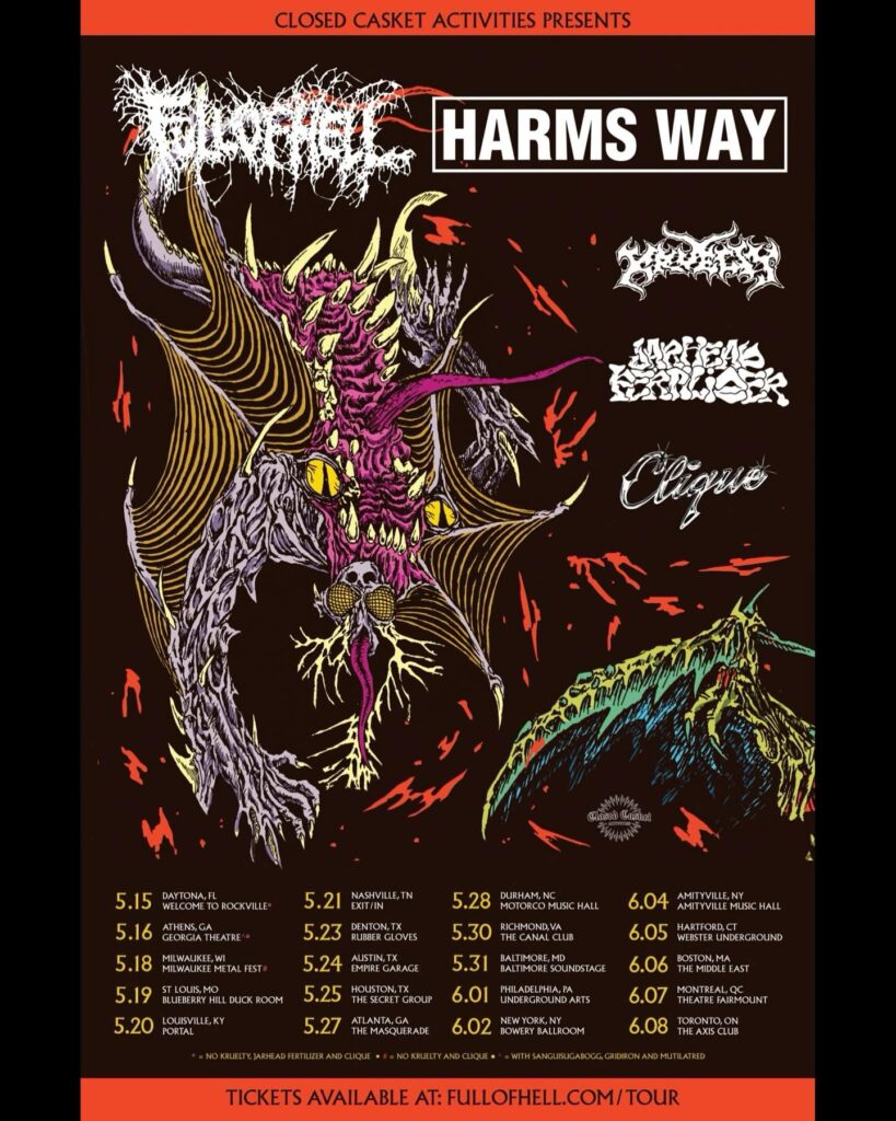 FULL OF HELL HARM’S WAY KRUELTY JARHEAD FERTILIZER CLIQUE