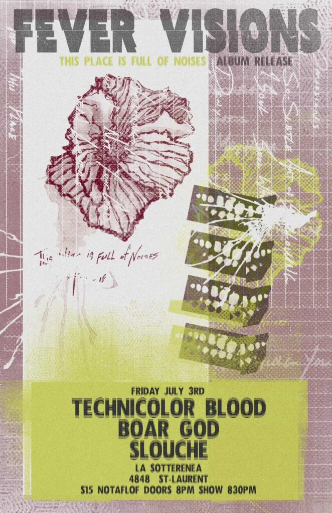 FEVER VISIONS TECHNICOLOR BLOOD BOAR GOD SLOUCHE