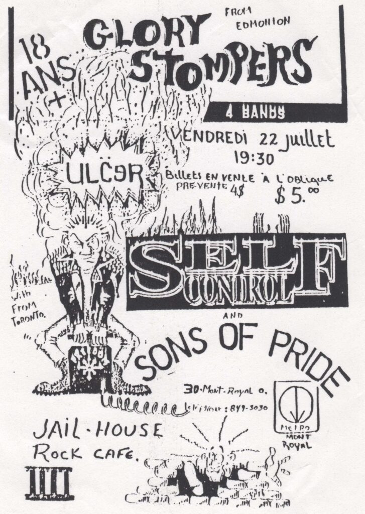 GLORY STOMPERS ULCER SELF CONTROL SONS OF PRIDE