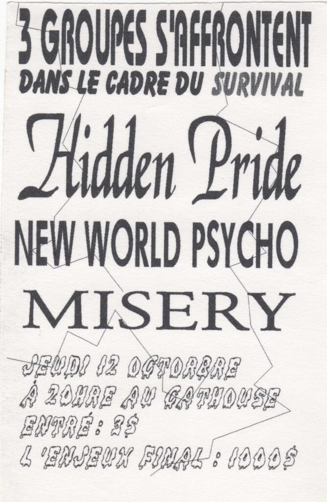 HIDDEN PRIDE NEW WORLD PSYCHO MISERY