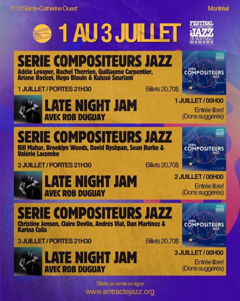 ADÈLE LEVAYER RACHEL THERRIEN GUILLAUME CARPENTIER ARIANE RACICOT HUGO BLOUIN KULUSÉ SOURIANT BILL MAHAR BROOKLYN WOODS DAVID RYSHPAN SEAN BURKE VALÉRIE LACOMBE CHRISTINE JENSEN CLAIRE DEVLIN ANDRÉS VIAL DAN MARTINEZ KARINA COLIS