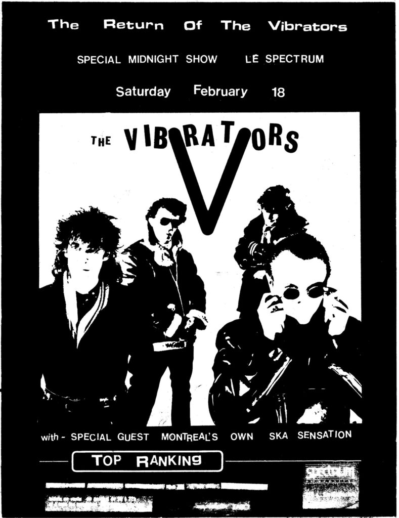 THE VIBRATORS TOP RANKING