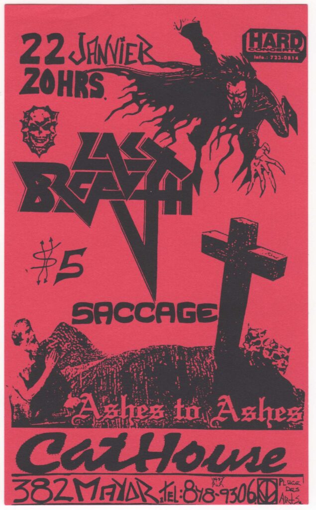 LAST BREATH SACCAGE ASHES TO ASHES