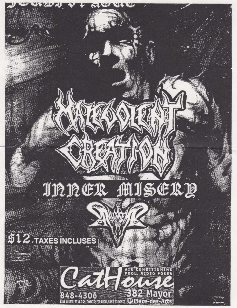 MALEVOLENT CREATION INNER MISERY ANHKREHG