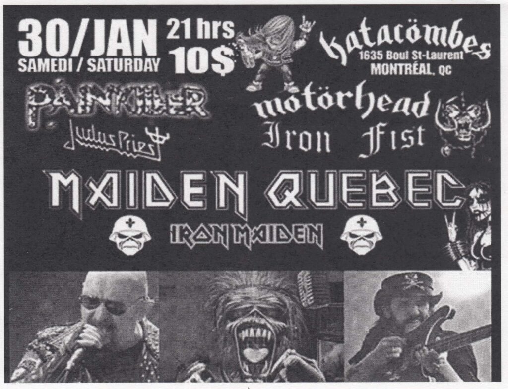 MAIDEN QUÉBEC PAINKILLER IRON FIST